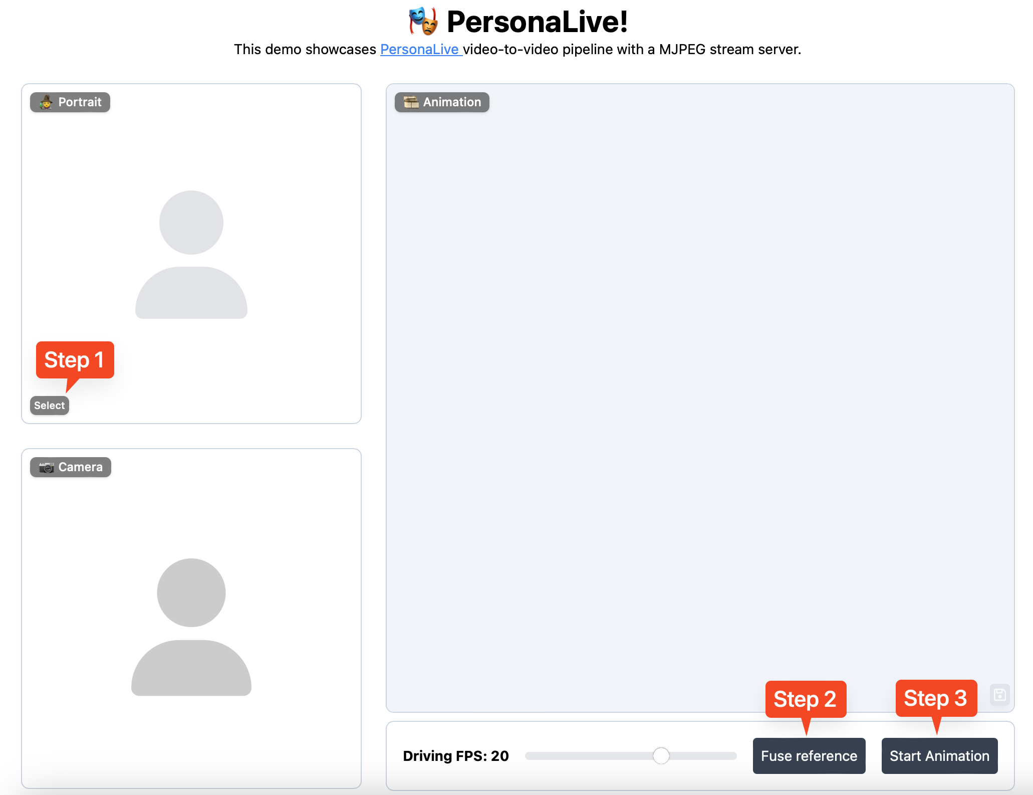 How to use PersonaLive